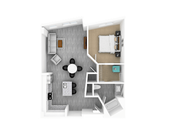 1 bed, 1 bath, 910 sqft, $1,830