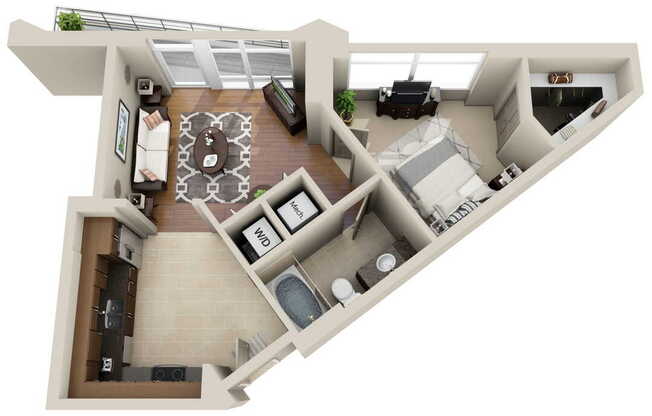 1 bed, 1 bath, 769 sqft, $3,160