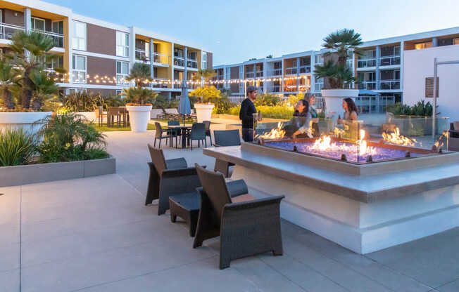 Socialize by the Patio Firepit