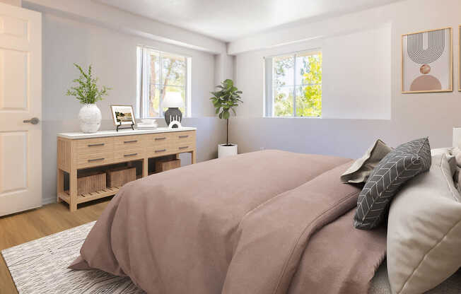 Bedroom with Hard Surface Flooring