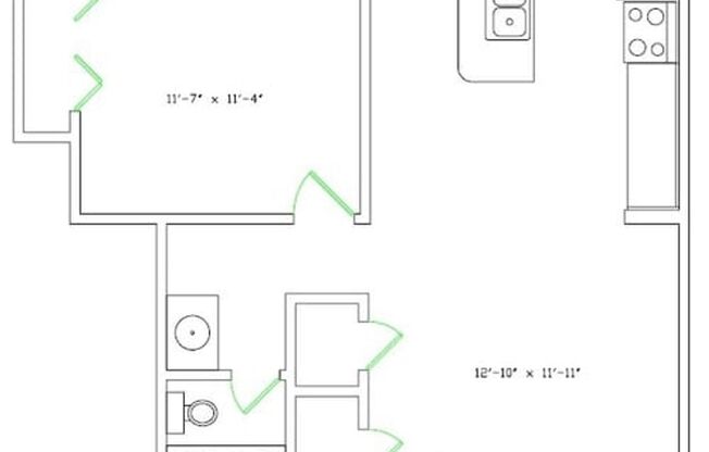 1 bed, 1 bath, 530 sqft, $1,350, Unit 323
