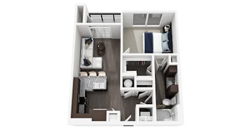 1 bed, 1 bath, 676 sqft, $1,877