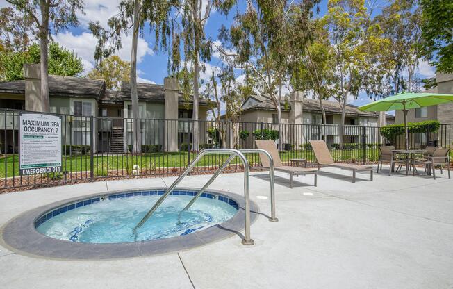 a pool in front of a house