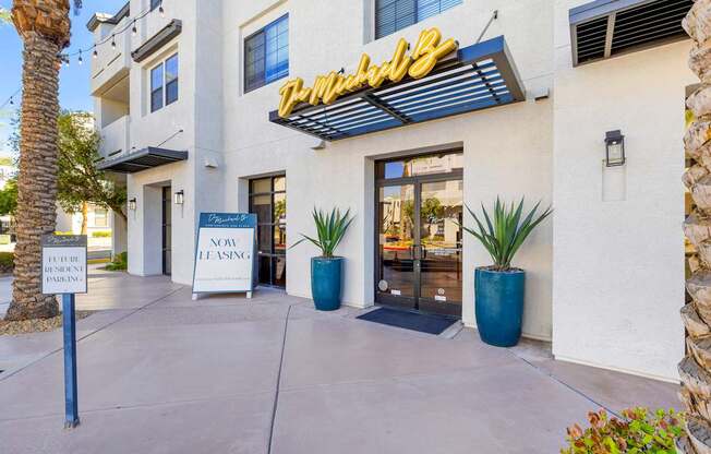 This inviting entrance creates a warm, professional atmosphere, setting the tone for the exceptional service and stylish living that await inside.