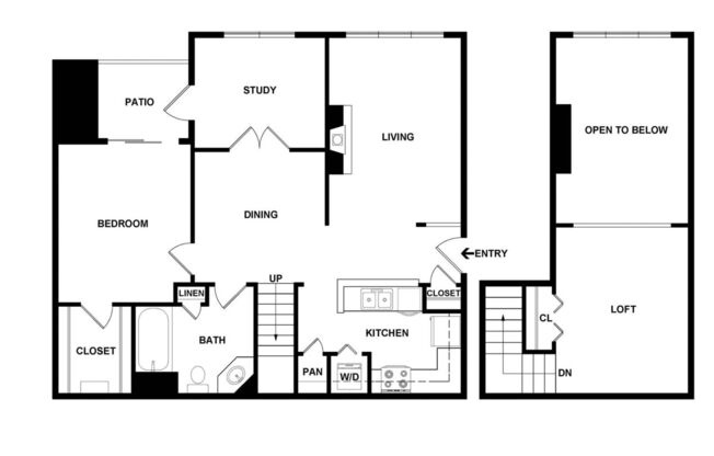 1 bed, 1 bath, 1,078 sqft, $2,269