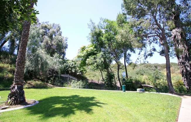 Green Spaces With Mature Trees at Creekside Villas Apartments, California, 92102