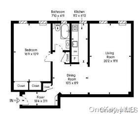 1 bed, 1 bath, 733 sqft, $2,950, Unit 2G