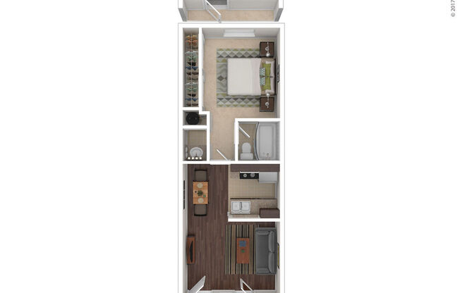 1 bed, 1 bath, 456 sqft, $779