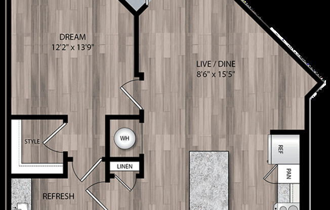 1 bed, 1 bath, 759 sqft, $1,799, Unit 02-312