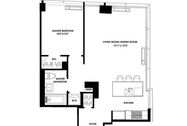 1 bed, 1 bath, $5,500, Unit PHA