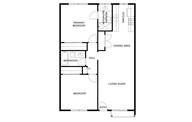 2 beds, 2 baths, $2,245