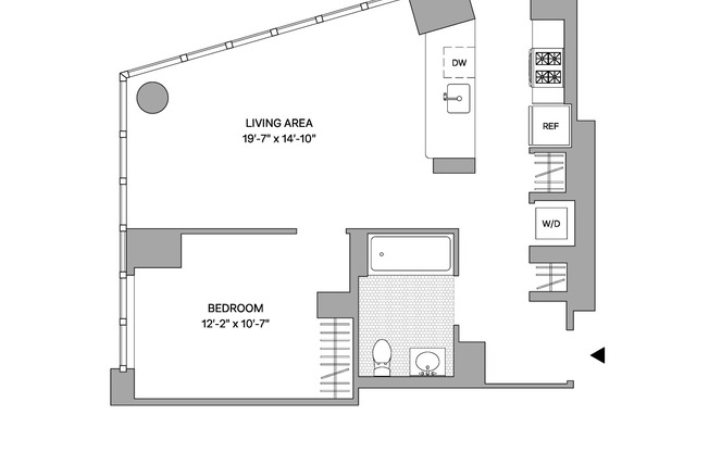 1 bed, 1 bath, $4,850, Unit 2203