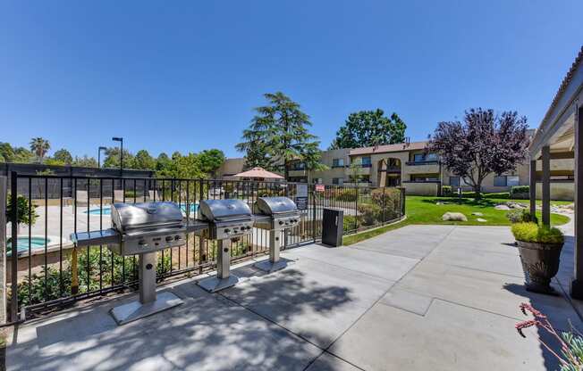 Community BBQ's on-Site, outside of the fenced pool area,  for all residents to use.