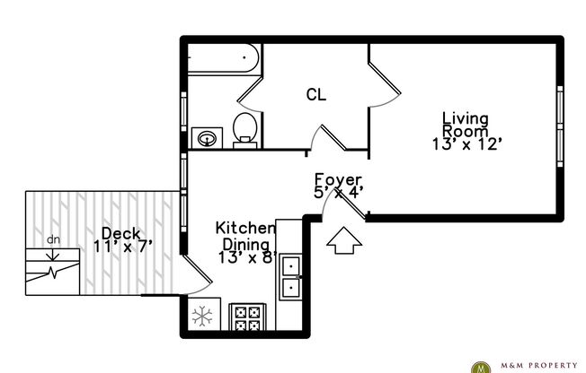 Studio, 1 bath, 350 sqft, $1,295, Unit 508-3J