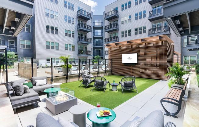 Whether you’re streaming the game or sipping wine by the fire, this outdoor lounge is your backyard escape—perfect for winding down after a Metro commute or gathering with neighbors.