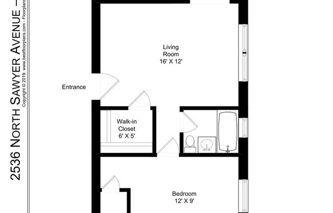 1 bed, 1 bath, 590 sqft, $1,695, Unit 307