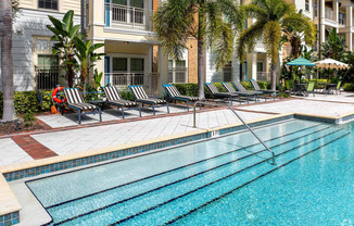 Pool with stairs