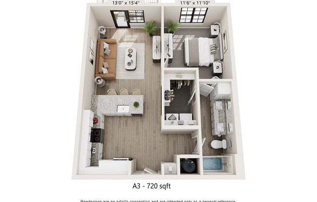 1 bed, 1 bath, 720 sqft, $1,775, Unit 5808105
