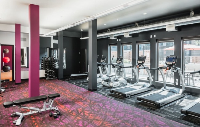 Fitness Center at Confluence on 3rd Apartments in Downtown Des Moines