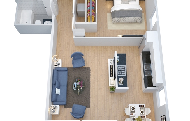 1 bed, 1 bath, 435 sqft, $2,088, Unit 301