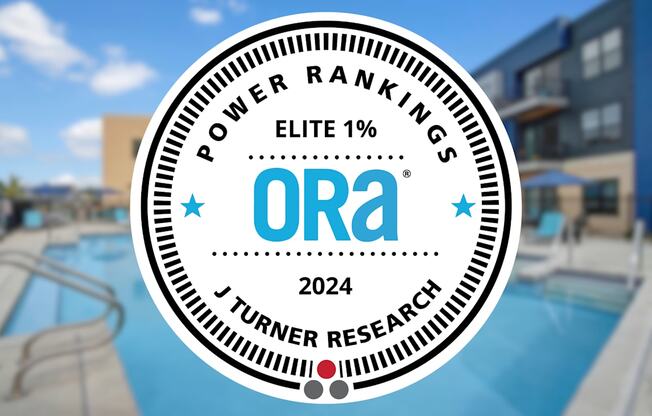 A circular logo with the text "POWER RANKINGS ELITE 1% Ora 2024 J TURNER RESEARCH".
