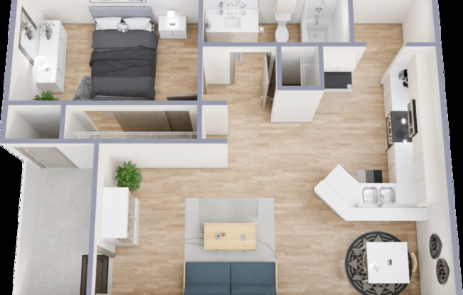 1 bed, 1 bath, 638 sqft, $1,149