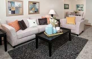 2416 Blaisdell apartments uptown spacious living area