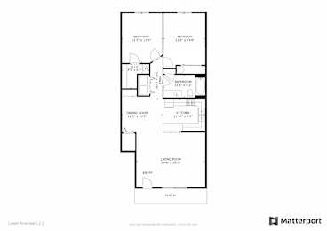 2 beds, 1 bath, 1,200 sqft, $1,249