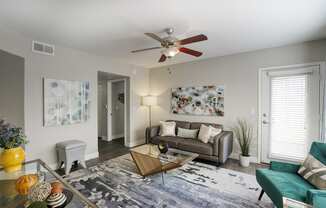 Modern Living Room at Sonoran Apartment Homes, Phoenix, Arizona