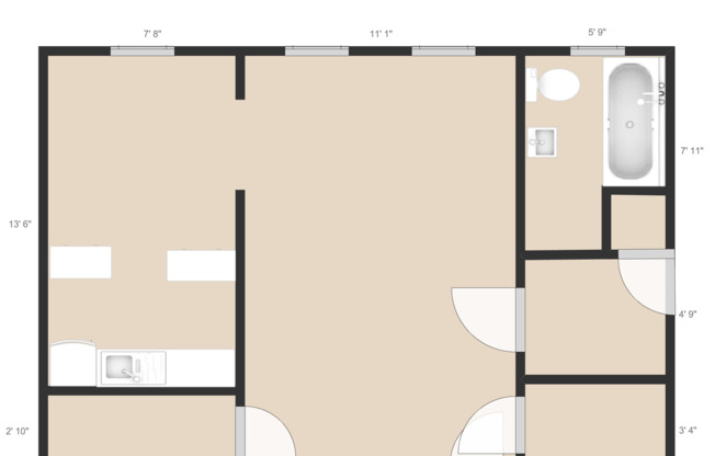 1 bed, 1 bath, 545 sqft, $895, Unit 451-217