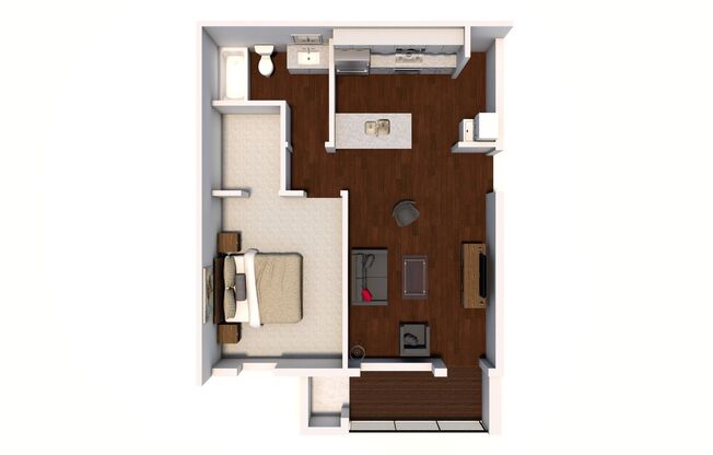 1 bed, 1 bath, 684 sqft, $1,425, Unit B304