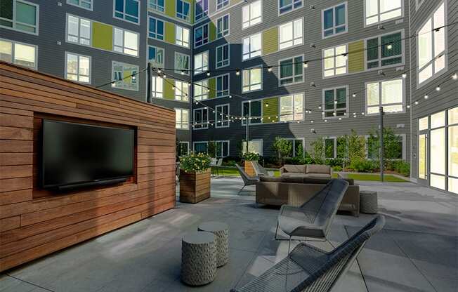 Velo Forest Hills Apartments - Jamaica Plain apartments in Boston - courtyard