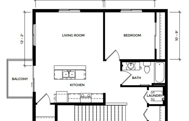 1 bed, 1 bath, 743 sqft, $1,499, Unit EC 4237-02