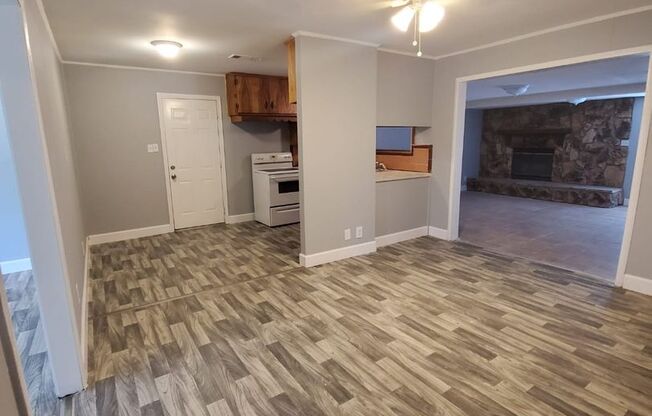 Completely renovated home, with fireplace and more!!