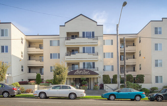 Building Exterior at Hill Crest Apartment Homes, Seattle, WA, 98126