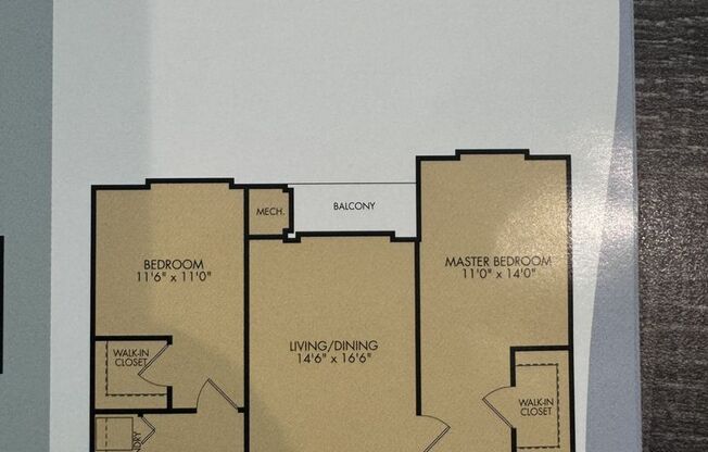 2 beds, 2 baths, 1,059 sqft, $2,632, Unit C206