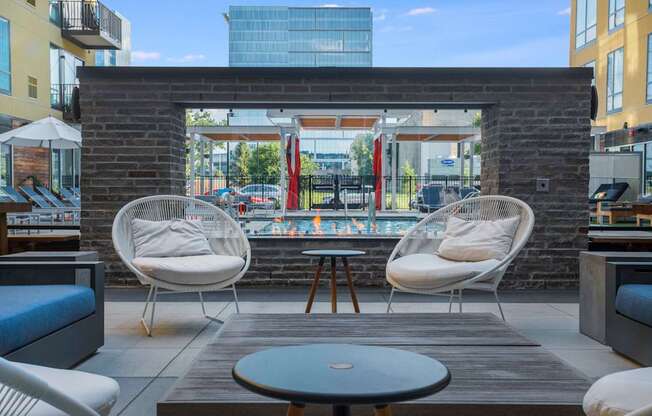 Outdoor Fireplace Lounge