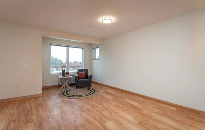 The Morgan | Spacious Living Room with natural light