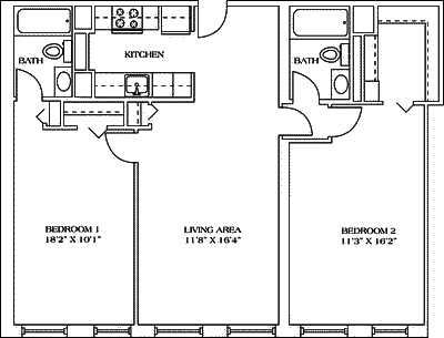 2 beds, 2 baths, 905 sqft, $3,725, Unit 901