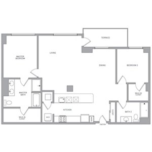 2 beds, 2 baths, 1,523 sqft, $7,974