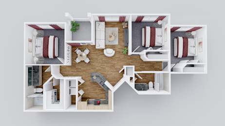 3 beds, 2 baths, 1,165 sqft, $1,934