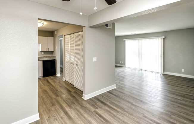Beautiful newly-renovated one, two and three bedroom apartment townhomes with high-end finishes at Highpoint Apartments in Omaha, NE