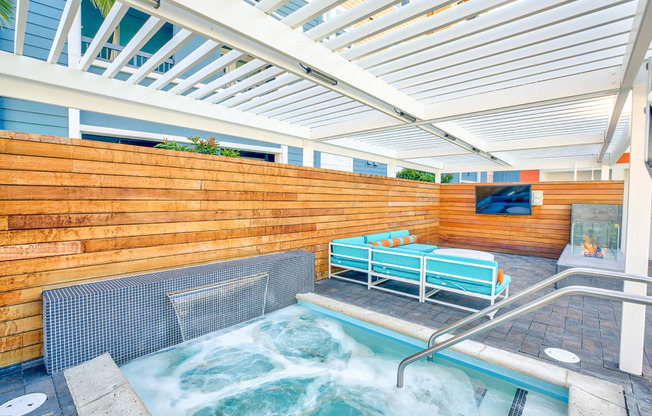 Outdoor spa at Blu Harbor by Windsor, California, 94603
