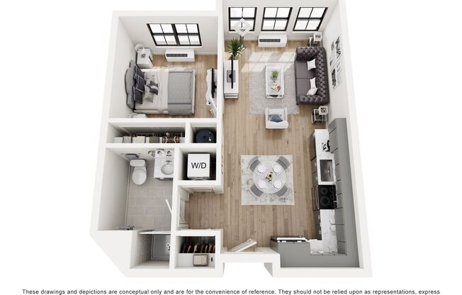 1 bed, 1 bath, 577 sqft, $2,095, Unit 415A