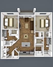 2 beds, 2 baths, 1,130 sqft, $2,652