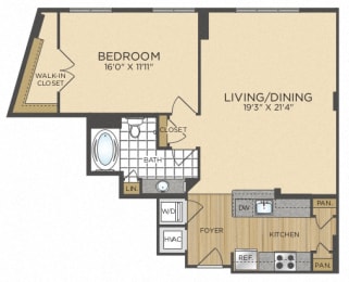 1 bed, 1 bath, 905 sqft, $2,593