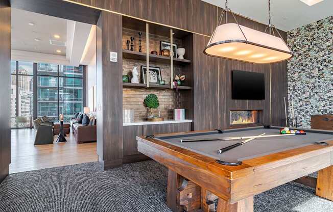 Community Game Room at 903 Peachtree Apartments in Atlanta, GA 30309