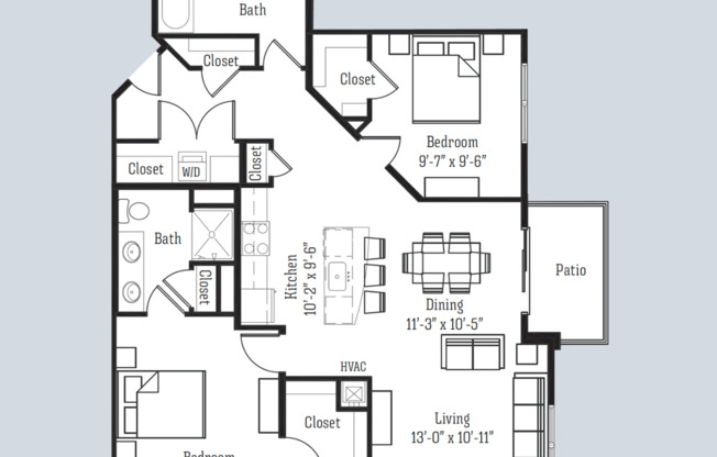 2 beds, 2 baths, 1,152 sqft, $2,125, Unit 8324 Globe Drive - 101