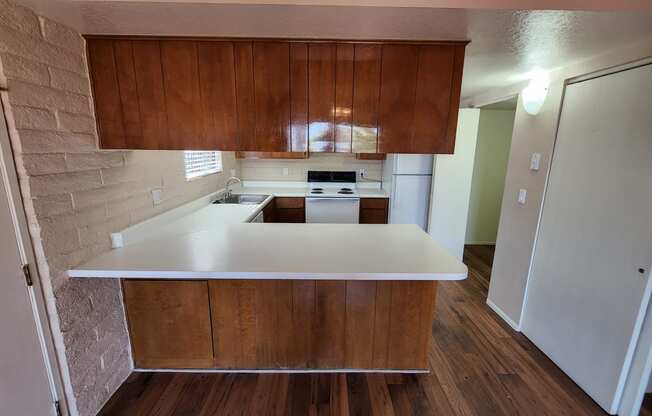 2x2 and a half Bath Classic Kitchen at Mission Palms Apartment Homes in Tucson AZ