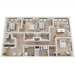 Studio, 1 bath, 443 sqft, $823